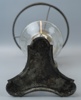 Fotogenlampa, metall/glas.
