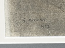 Gunnar Norrman, grafiskt tryck, signerad, daterad 1952.