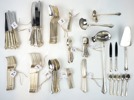 Bestickservis, 123 delar, nysilver, ''Chippendale'', GAB.