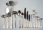 Bestickservis, 123 delar, nysilver, ''Chippendale'', GAB.