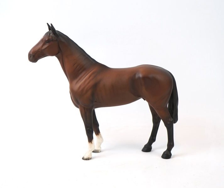 Figurin, porslin, häst,''The Winner'', Beswick, England.