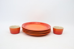 Tallrikar och skålar, 6 delar, stengods, Le Creuset.
