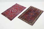 Mattor, 2 st, orientaliska, handknutna, ull.
