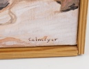 Gösta Calmeyer, '' Varma stenar utanför Tromsö'', olja på duk, signerad.