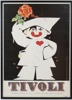 Richardt Branderup, "Pjerrot", affisch, Tivoli, Köpenhamn.