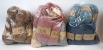 Stickgarn, ett parti, ca 6,5 kg.