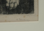 Alex Tallberg, ''Min granne'', etsning, signerad.