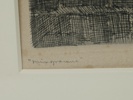 Alex Tallberg, ''Min granne'', etsning, signerad.