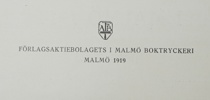 Böcker och mugg, 5 delar, Baltiska Utställningen, Malmö 1914.