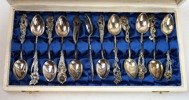 Moccaskedar, 12 st, silver, "Svenska Floran", Gewe.