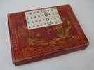 Mahjongspel och Jing-masker, ett parti.