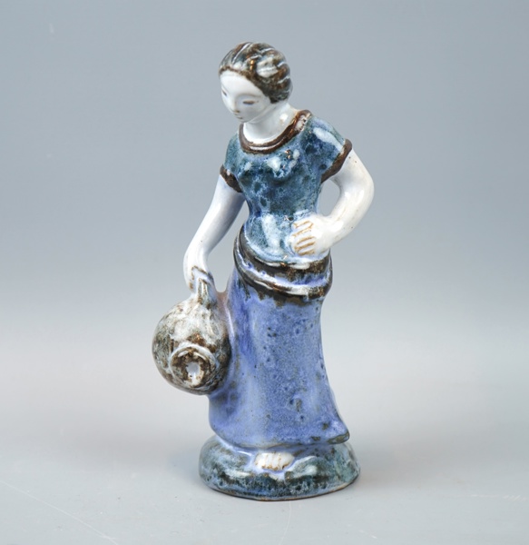 Gertrud Kudielka, figurin, stengods, ''Rebekka'', L. Hjorth, Danmark.