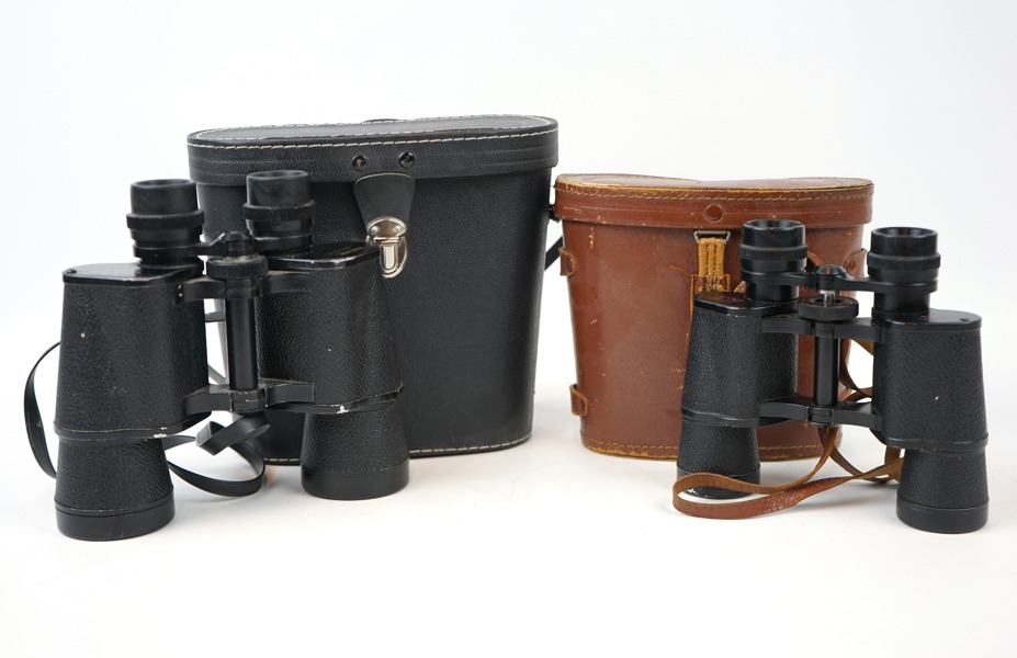 Kikare, 2 st, Maximal 7x50 och Manon 7x35.