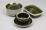 Karin Björqvist, teservis, "Vardag", 10 delar, porslin, Gustavsberg, 1957-73.