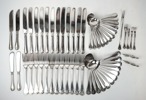 Bestickservis, 59 delar, nysilver, "Gammal Fransk".