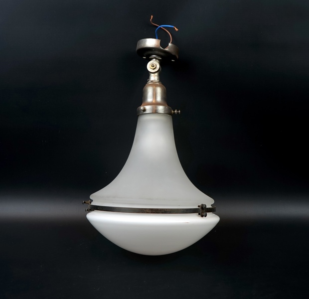 Peter Behrens, taklampa, metall/glas, 1910/1920-tal.