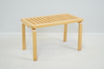 Alvar Aalto, bänk, björk, modell 153, Artek.