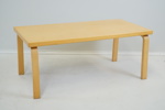 Alvar Aalto, soffbord, björk ben i böjträ, Artek, 1940/50-tal.