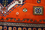 Matta orientalisk, handknuten ull.