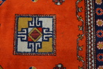 Matta orientalisk, handknuten ull.