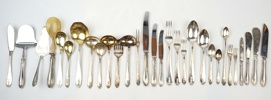 Bestickservis, 185 delar, nysilver, ''Vasa''.