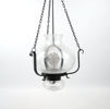 Taklampa, glas/smide, Kosta Boda Smide.
