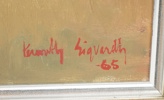 Kenneth Sigvardh, olja på duk, signerad, daterad 1965.