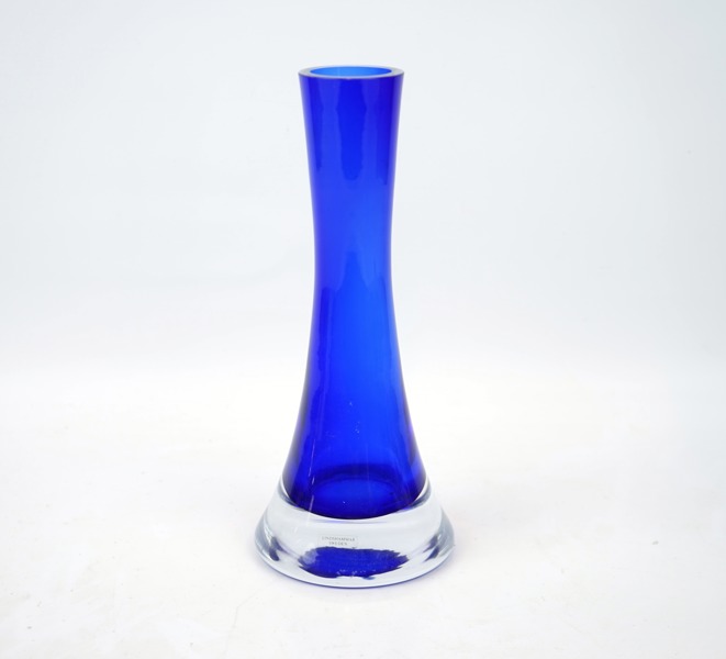 Sigvard Bernadotte, vas, glas, nr 98/299, Lindshammar för Fyrklövern, signerad.