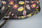 Josef Frank, väska, textil/skinn, lås i trä, "Under ekvatorn", Firma Svensk Tenn.