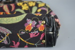 Josef Frank, väska, textil/skinn, lås i trä, "Under ekvatorn", Firma Svensk Tenn.