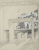 Fritz Sjöström, blandteknik, monogramsignerad.