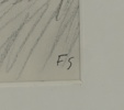 Fritz Sjöström, blandteknik, monogramsignerad.