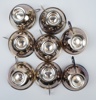 Punschbägare, 6+2 st, silver.