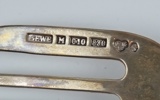 Bakelsegafflar, 12 st, silver, ''Rosen''.