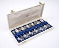 Moccaskedar, 12 st, silver, ''Rosen''.