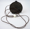 Bordslampa, silver, otydliga stämplar, troligen Kristianstad, 1920-tal.