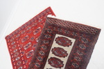 Mattor, 2 st, orientaliska, handknutna, ull.