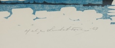 Helge Lundström, litografi nr 126/300, signerad, daterad 1967.