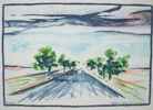 Gösta Linderholm, litografi nr 58/325, signerad.