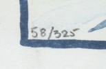 Gösta Linderholm, litografi nr 58/325, signerad.
