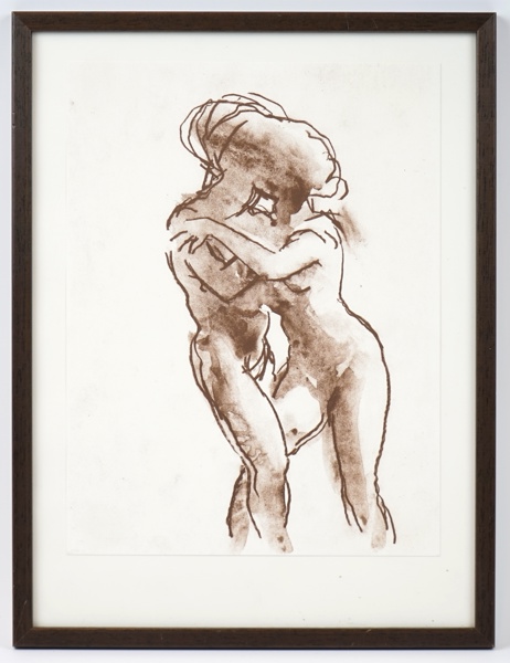 Peter Dahl, ''Dansen'', litografi, osignerad, ur boken ''Peter Dahl", Galerie Aix, Stockholm, 1987.