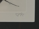 Carl Fredrik Reuterswärd, litografi nr 63/250, monogramsignerad.