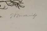 Gunnar Brusewitz, litografier, 2 st, signerade.