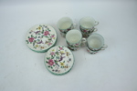 Kaffeservis, 14 delar, porslin, Old Foley, "Chinese Rose", England.