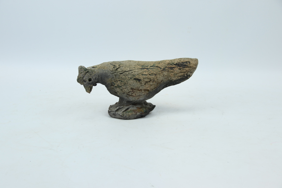 Henrik Allert, figurin, höna, keramik, monogramsignerad H.A.