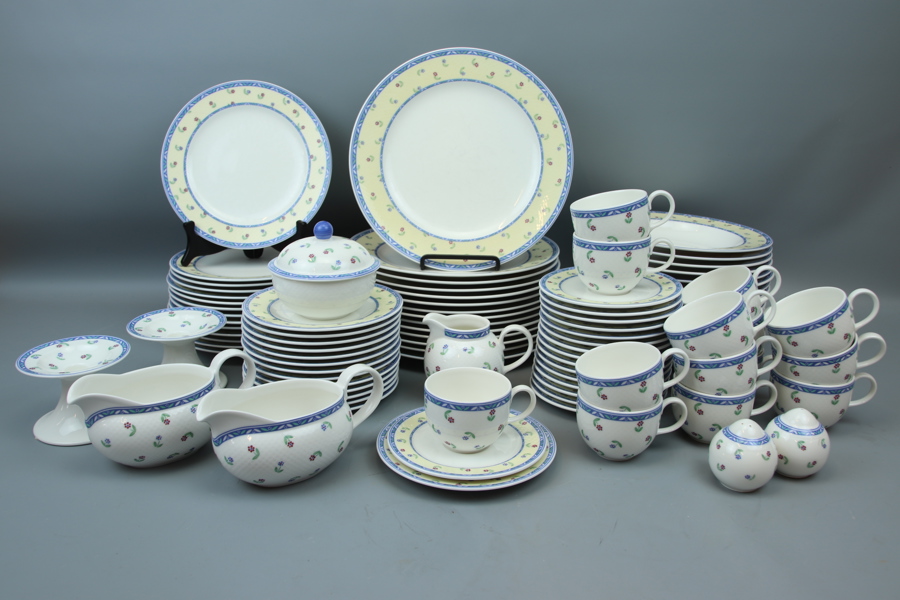 Mat- och kaffeservis, 79 delar, porslin, "Adeline", Villeroy & Boch.