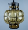 Hallampa, metall/glas, 1900-tal.