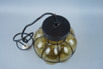 Hallampa, metall/glas, 1900-tal.