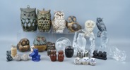 Ugglesamling, 29 st, olika material. 