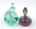 Figuriner, 2 st, glas, Murano, Italien.